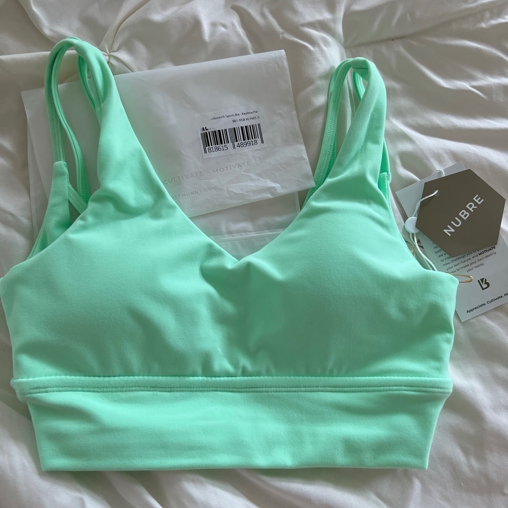 XS Buffbunny Key Lime Monarch Bra BNWT